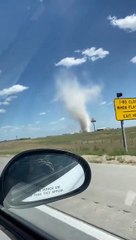 Dust Devil Spotted Off Highway