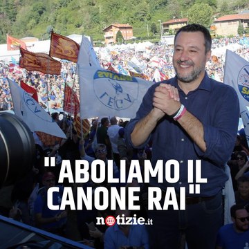 L'ultima promessa di Salvini: Aboliremo il canone Rai