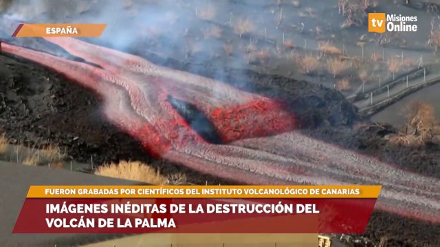 Imágenes inéditas de la destrucción del volcán de La Palma