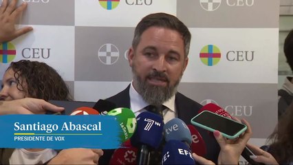 Abascal sigue "a la espera" de que Olona aclare si volverá a la política