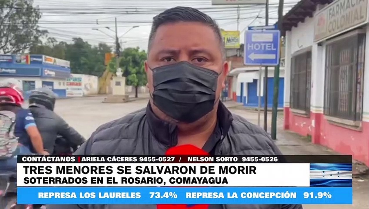 #HCHComayagua |Casas dañadas y tres menores heridos al quedar soterrados por inundaciones en El Rosario