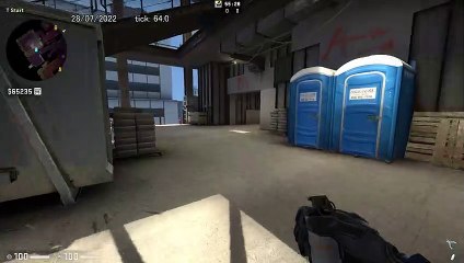How to Smoke B Site on Vertigo, option 1 - CSGO