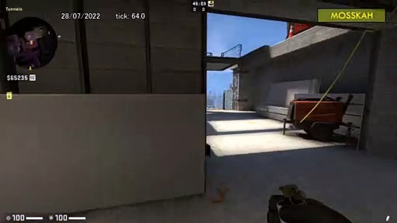 How to Smoke B Site on Vertigo, option 2 - CSGO