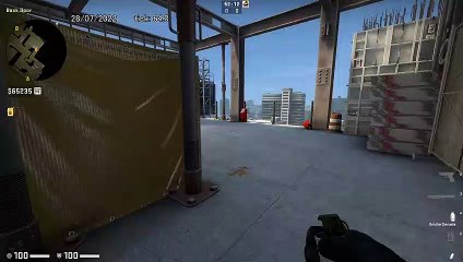 How to Smoke T Corridor Up on Vertigo, option 1 - CSGO