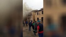 Incendio en Baños de Valdearados
