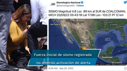 Se registra nuevo sismo en la CDMX esta mañana; ahora fue de 4.8