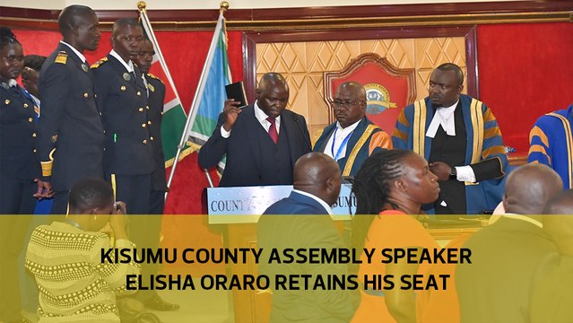 Kisumu county assembly speaker Elisha Oraro retains his seat