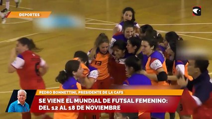 Se viene el mundial de futsal femenino del 12 al 18 de noviembre