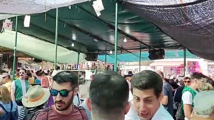 Ambiente en los chiringuitos de Valonsadero