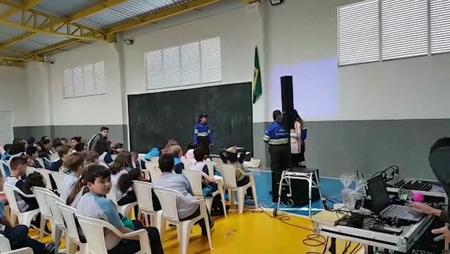 Crianças participam de atividade prática, teórica e lúdica na Semana Nacional do Trânsito