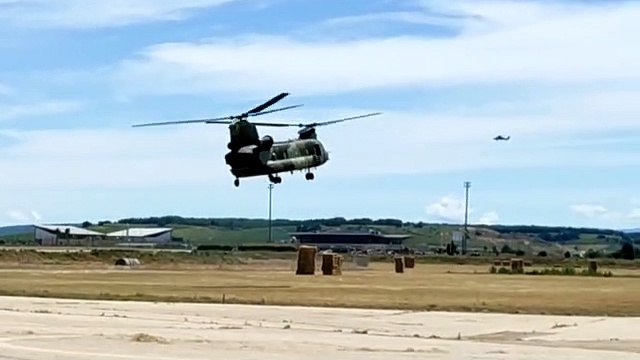 Maniobras aéreas militares en Burgos (4)