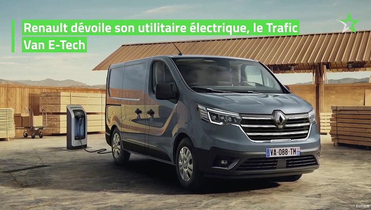 Renault dévoile son utilitaire électrique, le Trafic Van E-Tech