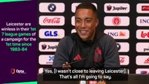 Tielemans happy to 'clear head' with Belgium after Leicester form