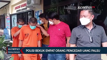 Polisi Bekuk Empat Orang Pengedar Uang Palsu