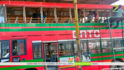 ইতিহাসগড়া মেয়েদের সংবর্ধনায় ছাদখোলা বাস | Open-top bus getting ready for SAFF champion women's team | Seven Sports