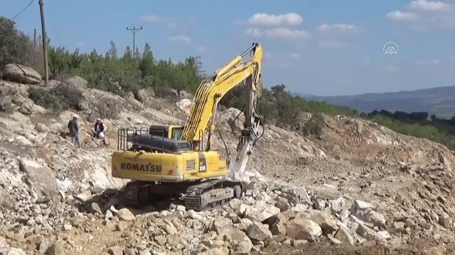 Demirci-Gördes yeni yol yapımına başlandı