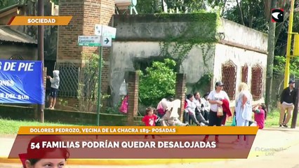 54 Familias podrían quedar desalojadas