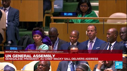 REPLAY - UN General Assembly: Senegalese President, AU Chief Macky Sall delivers address