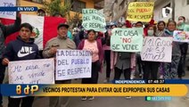Independencia: vecinos rechazan  la construcción del Anillo Vial Periférico
