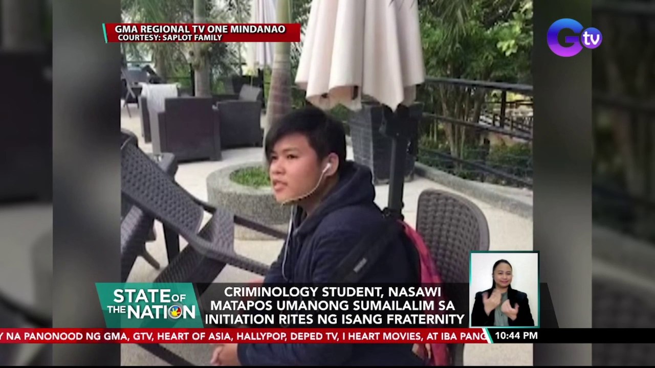 Criminology student, nasawi matapos umanong sumailalim sa initiation rites ng isang fraternity | SONA