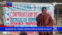 Apurímac: Pobladores bloquearon vía Chalhuanca - Abancay con grandes piedras