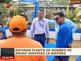 Cojedes | Reparan Planta de Bombeo de aguas servidas en la comunidad La Mapora