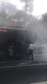 Son dakika haberi... KADIKÖY'DE METROBÜS YANGINI