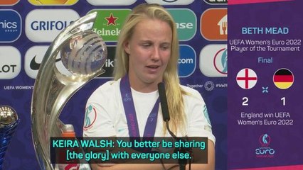 'I am just Beth Mead' - Euro glory not quite sunk in yet for Lionesses