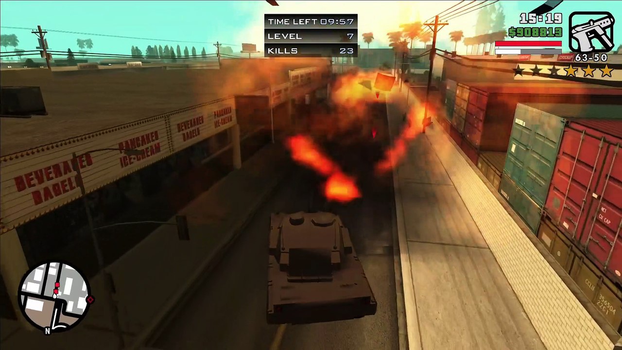 GTA San Andreas: Vigilante In A Tank
