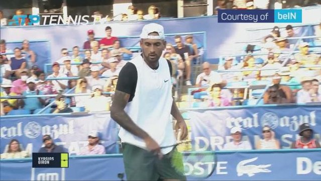 Kyrgios dominates in first singles match since Wimbledon final