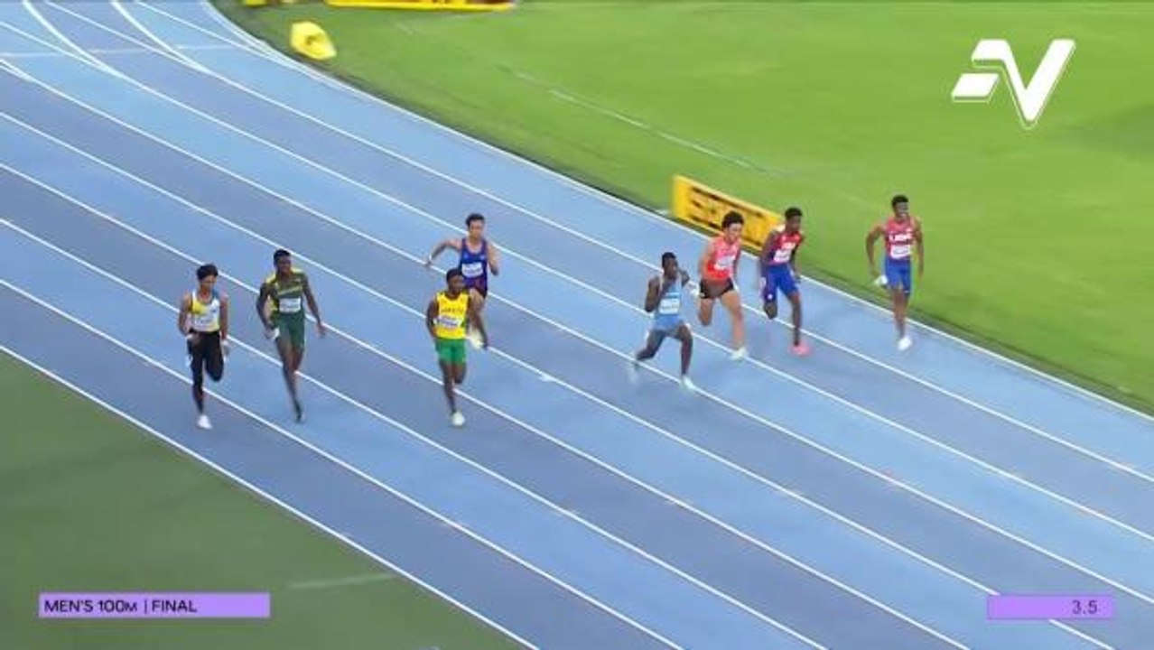 Azeem Fahmi tamat kedudukan ke-5 di final Kejohanan Remaja Dunia dengan catatan 10.14 saat