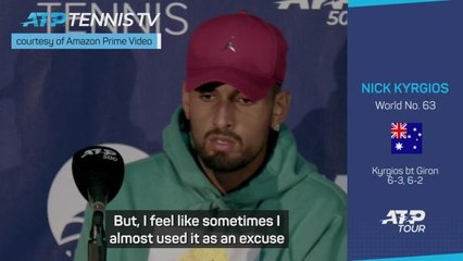 Kyrgios used mental health as an excuse