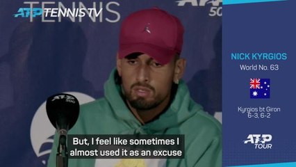 Kyrgios used mental health as an excuse