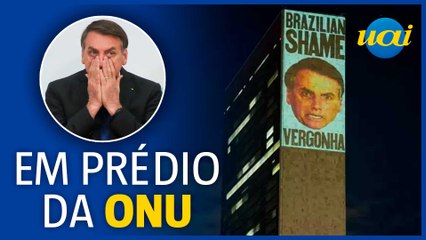 Projeção em prédio da ONU chama Bolsonaro de 'vergonha brasileira'