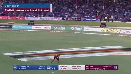 Rishabh Pant's unorthodox shot gets the crowd going