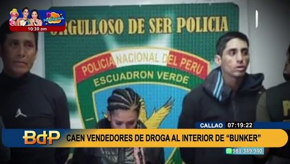 Lucha contra el narcotráfico en el Callao:  capturan a vendedores de droga al interior del “Búnker”
