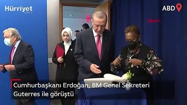 Cumhurbaşkanı Erdoğan, BM Genel Sekreteri Guterres ile görüştü