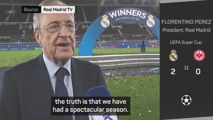 Perez hails record-breaking Ancelotti after Super Cup triumph