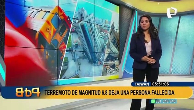Terremoto en Taiwán: un muerto y más de 70 heridos deja sismo de 6.8 grados