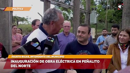 Inauguración de obra eléctrica en Peñalito del Norte