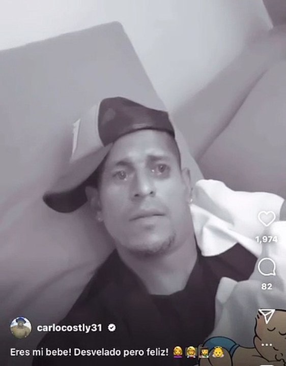 Carlo Costly enternece las redes al cantarle 'Mi bebito fiu fiu' a su hija