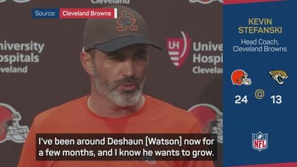 Browns coach Stefanski says Watson 'wants to grow'