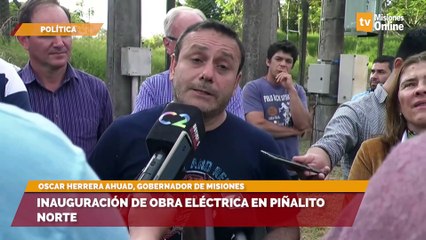Inauguración de obra eléctrica en Peñalito del Norte