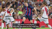 Xavi highlights De Jong importance amid uncertain future