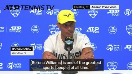 Nadal feels 'lucky' to have shared same era with Serena