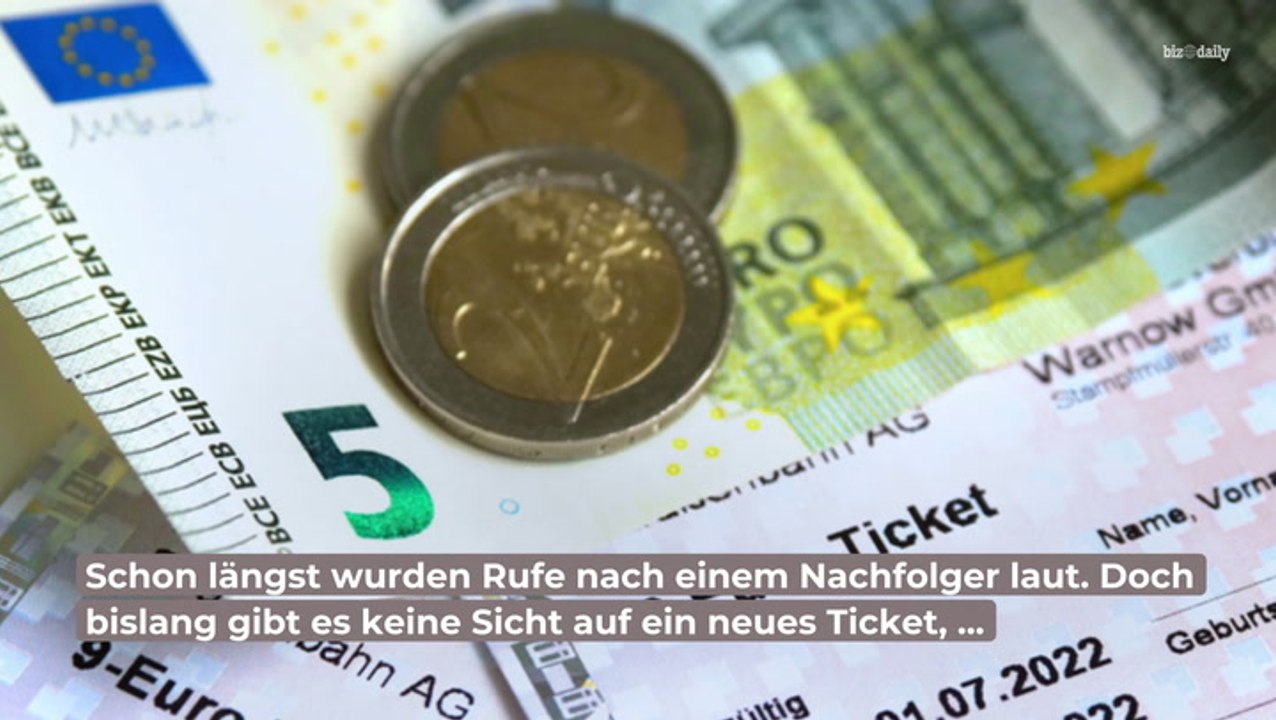 9-Euro-Ticket: Nachfolger wird noch lange auf sich warten lassen