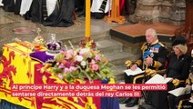Cerca del rey: ¿Por qué Harry y Meghan se sentaron detrás de Carlos III en el funeral de Isabel II?