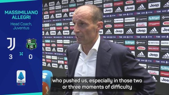 Allegri credits fans for Juve's opening win