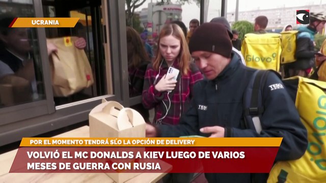 Volvió el Mc Donalds a Kiev luego de varios meses de guerra con Rusia