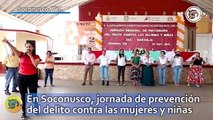 En Soconusco, jornada de prevención del delito contra las mujeres y niñas